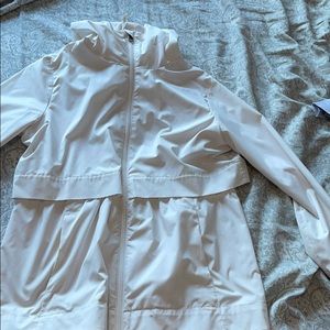 White Lululemon rain resistant jacket!